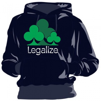 Толстовка для покера Legalize темно-синяя