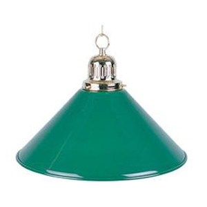 Лампа на один плафон зеленая