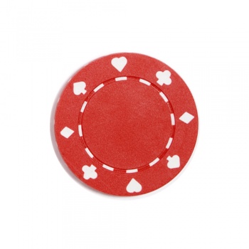 Фишка для игры в покер Suit красная 11,5 г