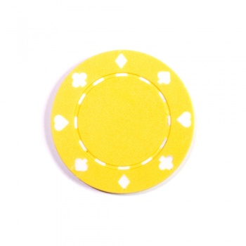 Фишка для игры в покер Suit желтая 11,5 г
