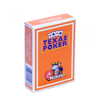 Карты для покера MODIANO "Hold'em" оранжевые
