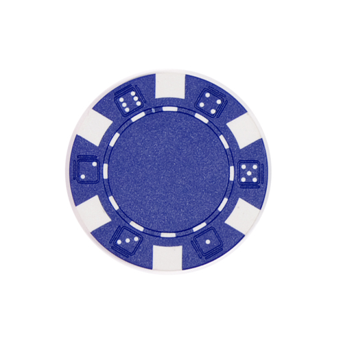 Фишка для игры в покер Dice синяя 11,5 г
