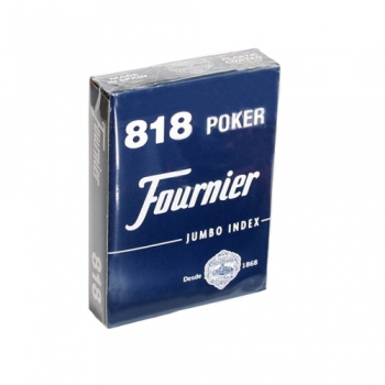 Карты для покера Fournier 818 с синей рубашкой