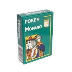 Карты MODIANO Poker темно-зеленые