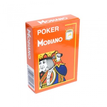 Карты для покера MODIANO "Poker" оранжевые